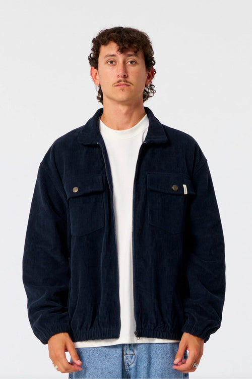 Blackbird Cord Jacket Worker Blue