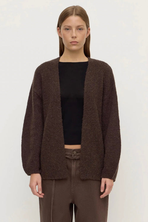 Ariel Knit Cardigan Dark Choc