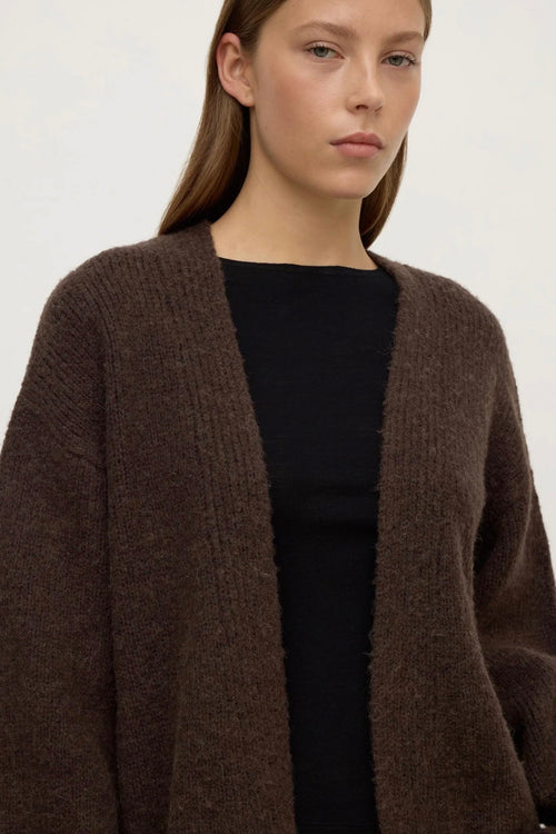 Ariel Knit Cardigan Dark Choc