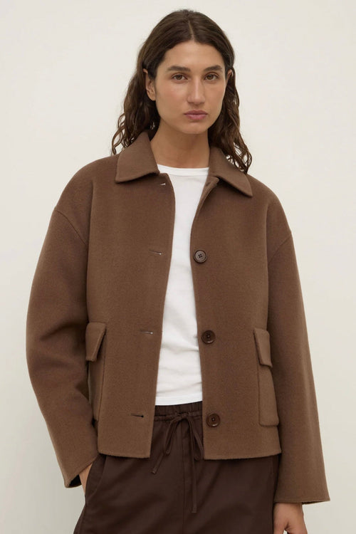 Mya Wool Jacket Milk Choc