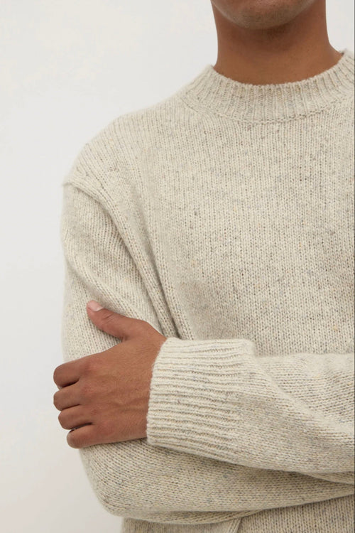 Lief Wool Blend Knit Oat Marle