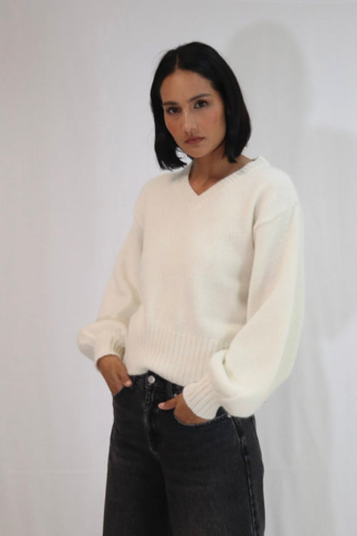 Celia V-Neck Natural