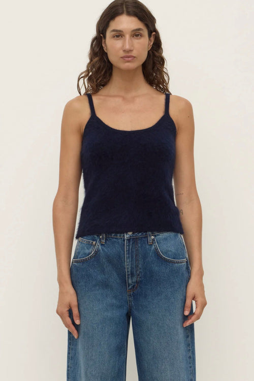 Carina Wool Tank True Navy