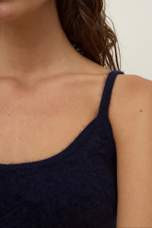 Carina Wool Tank True Navy