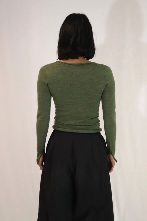 Melanie Merino Longsleeve Khaki Marle