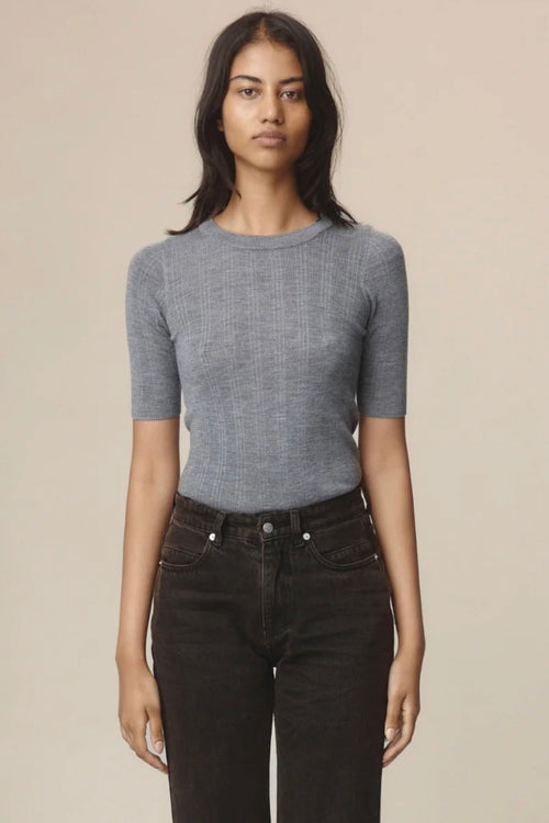 Layla Tee Soft Charcoal