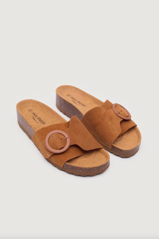 Bio Wedge Split Leather Terracotta