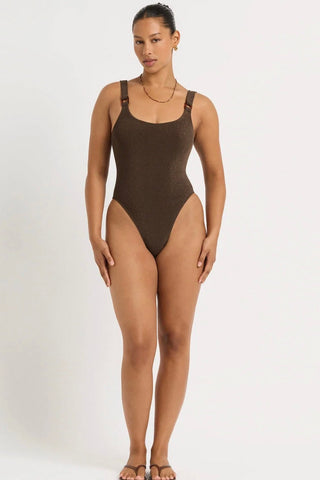 Essentials Cross Front Tankini Night Sky
