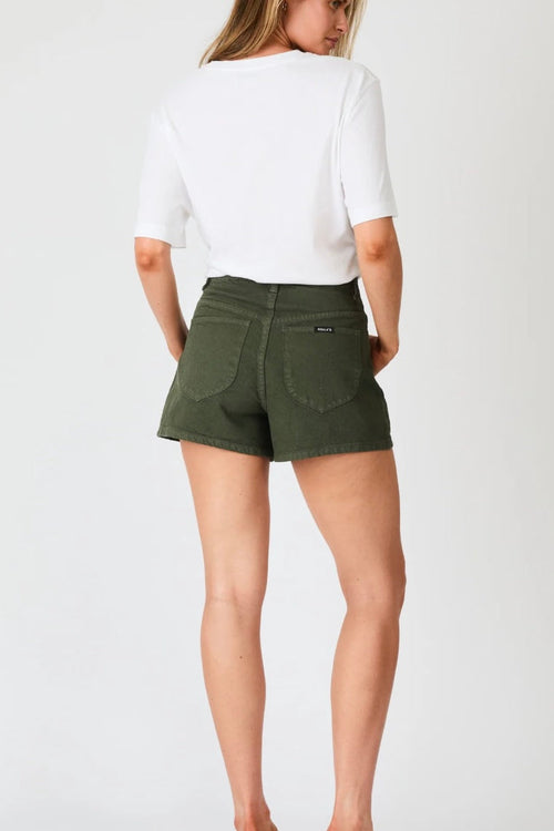 Mirage Denim Shorts Military