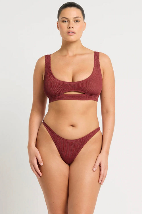 Sasha Crop Carmine Recycled