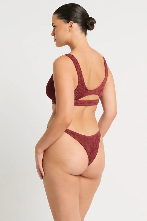 Sasha Crop Carmine Recycled