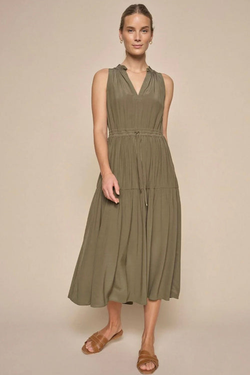 Mos Mosh Sabri SL Solida Dress Dusty Olive
