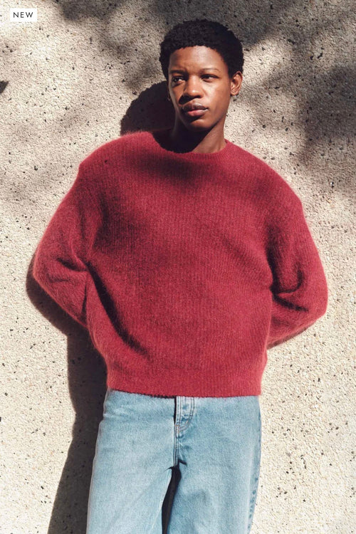 Francis Rib Knit Brick