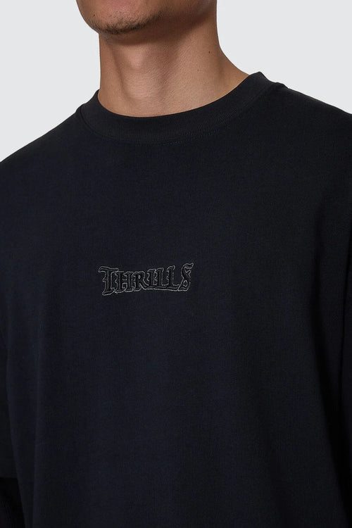 Web Of Deceit Long Sleeve Tee Faded Black