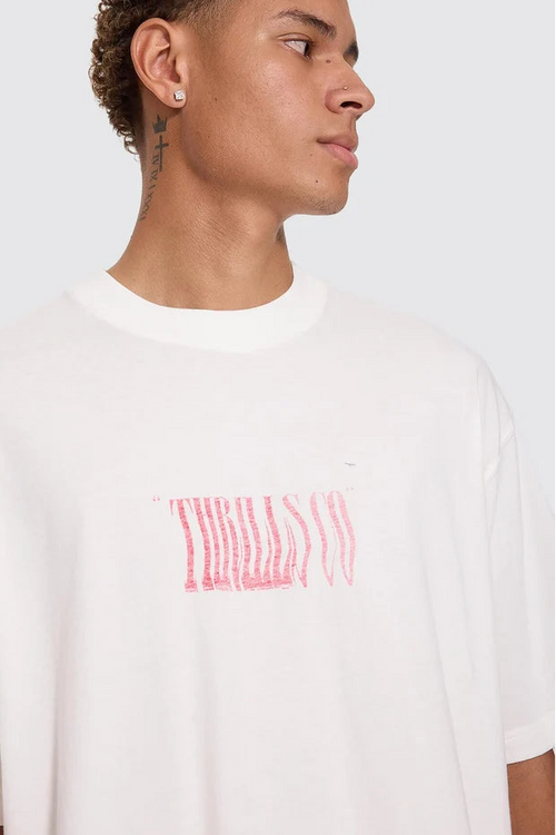 Oversize Box Crop Tee Dirty White