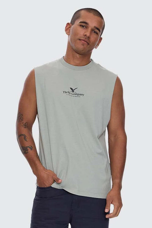 Merch Fit Muscle Tee Dirty Sage