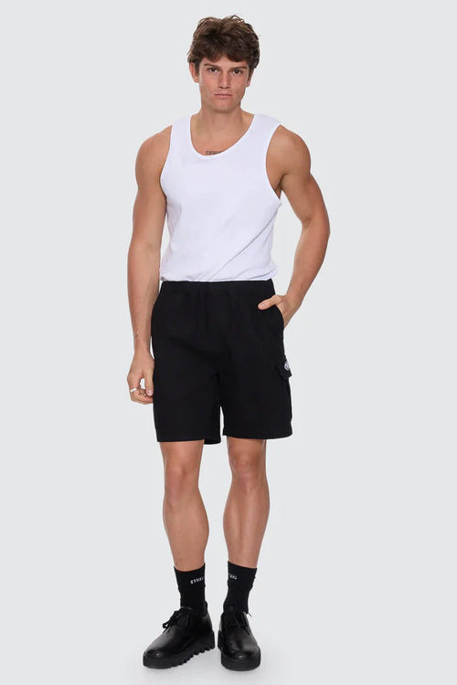Bueno Elastic Cargo Short Black