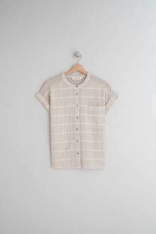 Neuw Sheer Resort SS Shirt Cornflower