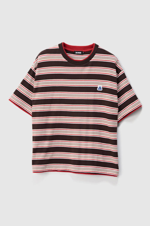 Striped Layer Gorilla Fit Tee Brick