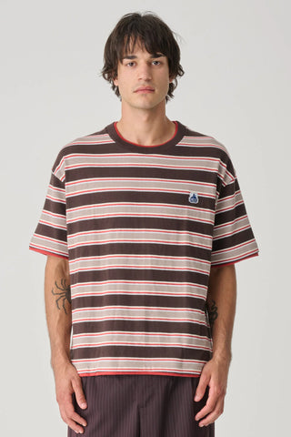 Alonzo Knit Polo Washed Charcoal
