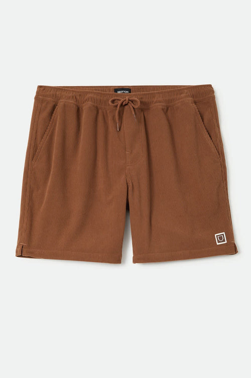 Everyday Corduroy Short Tobacco Brown