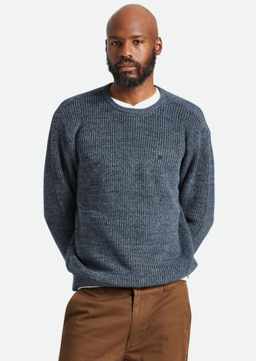 Landmark Crew Sweater Heater Blue