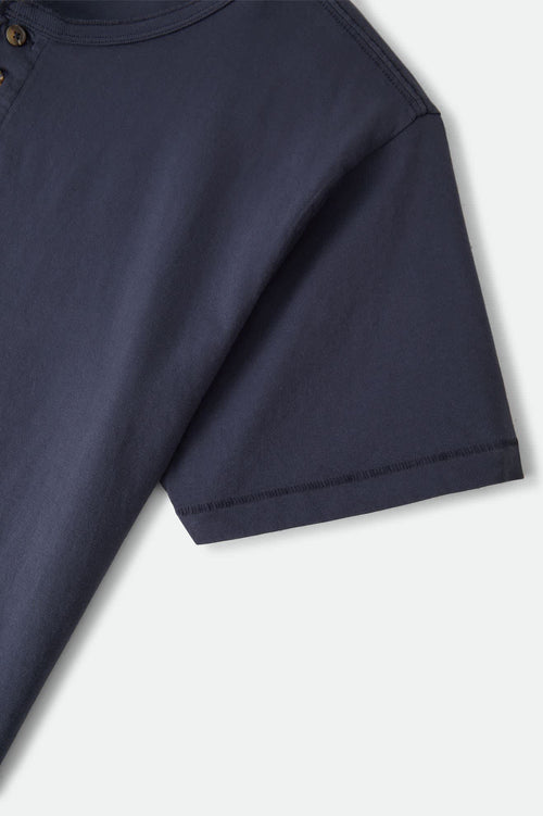 Baseline Henley Tee Washed Navy Vintage Wash