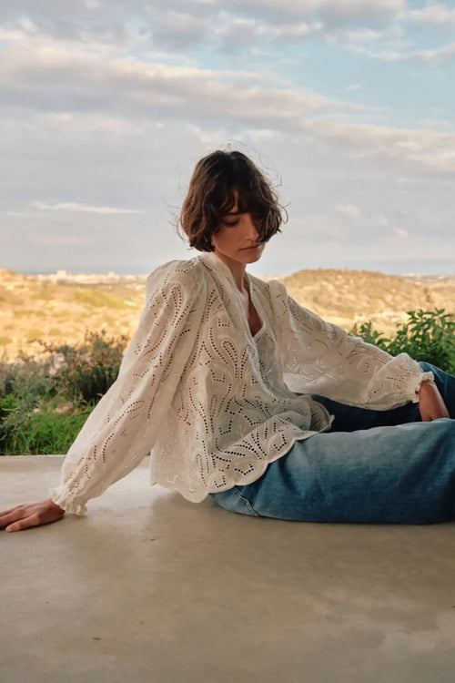 Tazzin Caza Blouse White