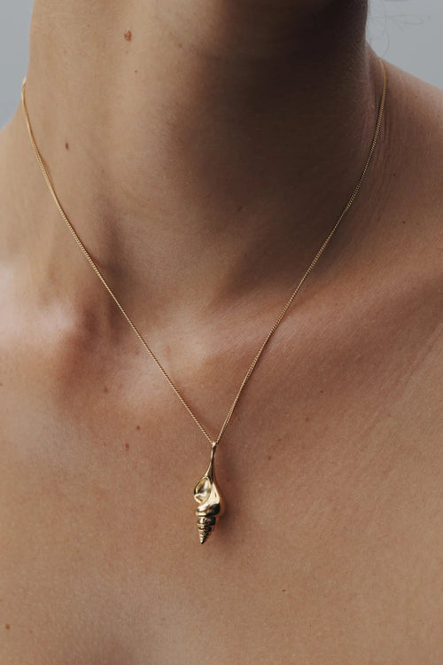 Spire Pendant Necklace Gold Vermeil