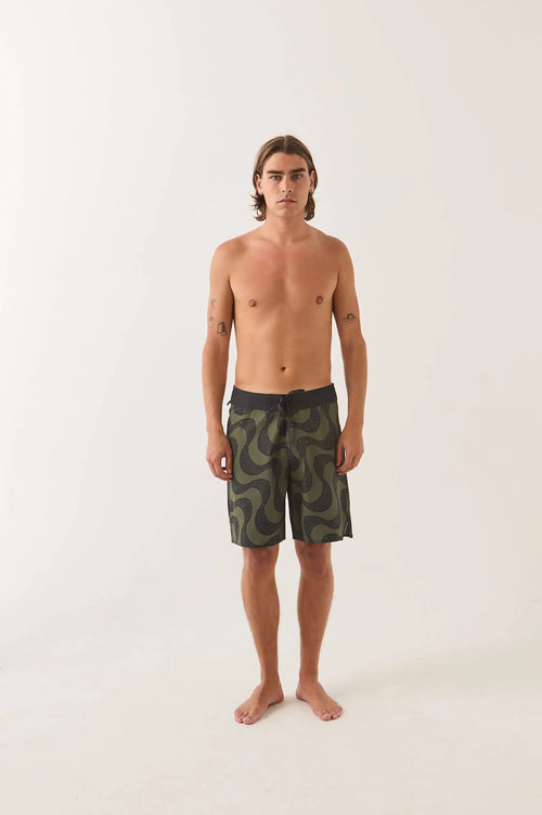 Blitz Board Shorts 19" Dark Olive/Black