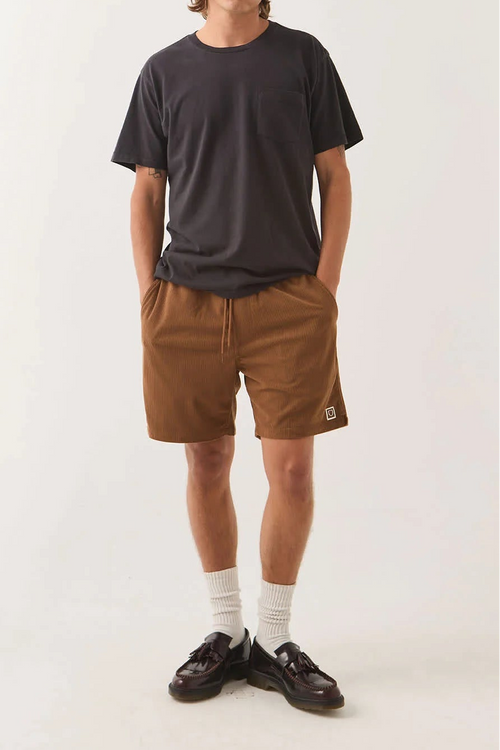Everyday Corduroy Short Tobacco Brown