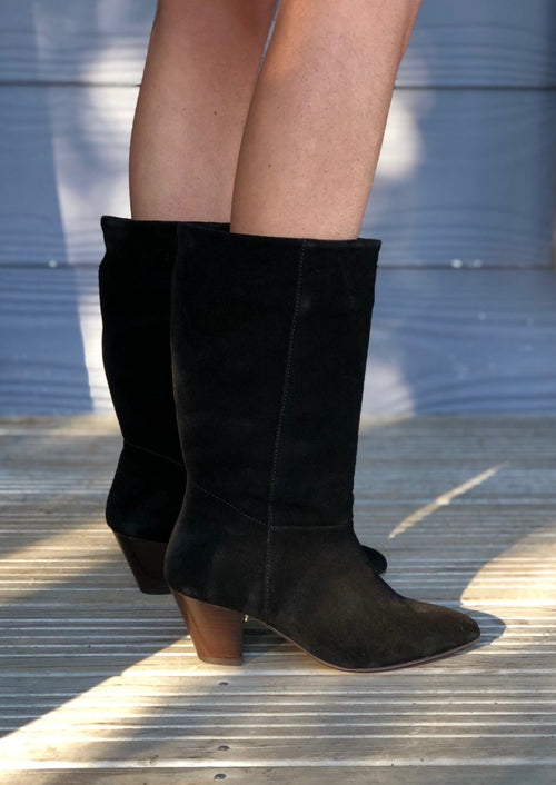 Ofelia Boot Split Leather Black
