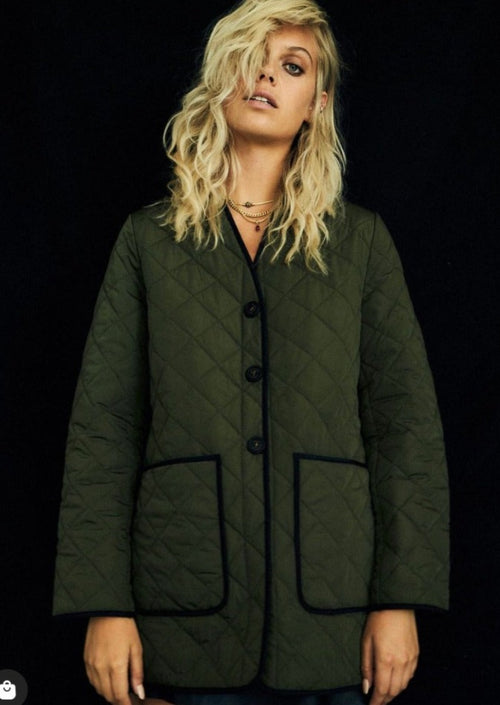 Quilted Jacket Army Green