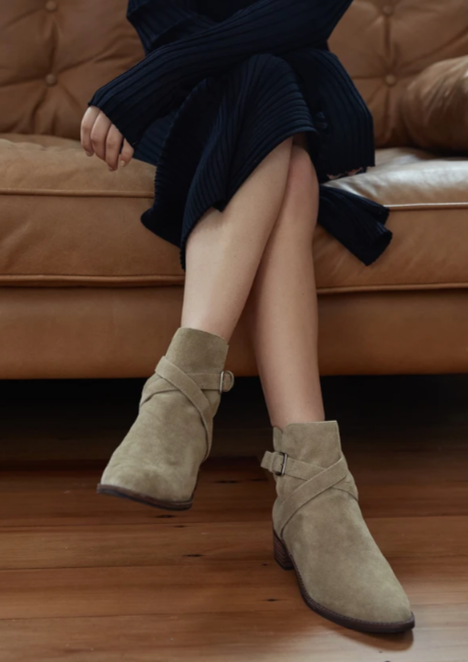 Faye Wrap Boot Olive