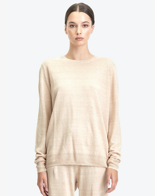 Linen Sweater Oatmeal