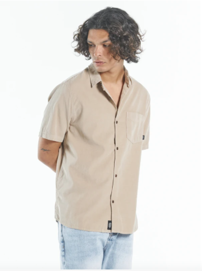 Stranded Cord SS Shirt Aged Tan