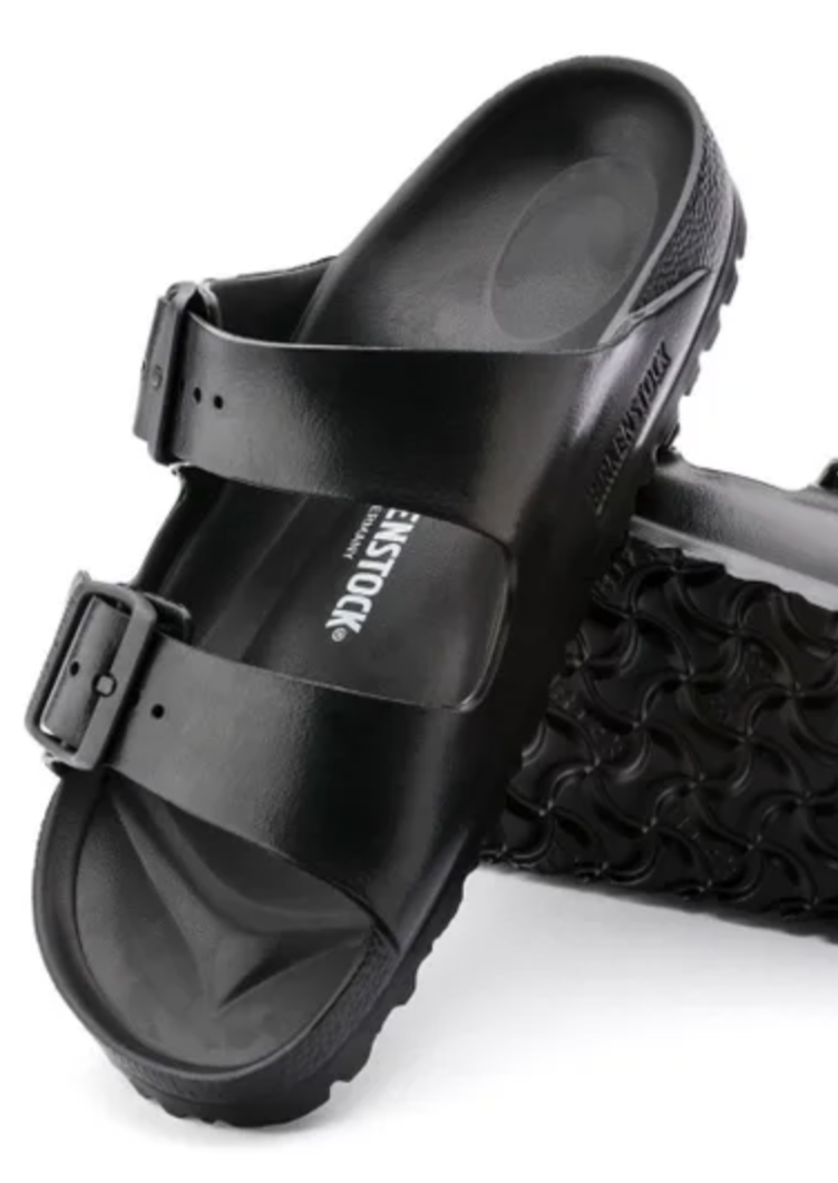 Birkenstock arizona black plastic sales