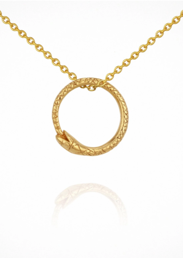 Serpent Necklace Gold