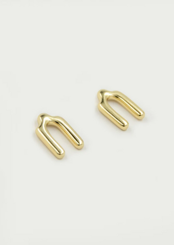 Shell Earrings Gold Plate Silver