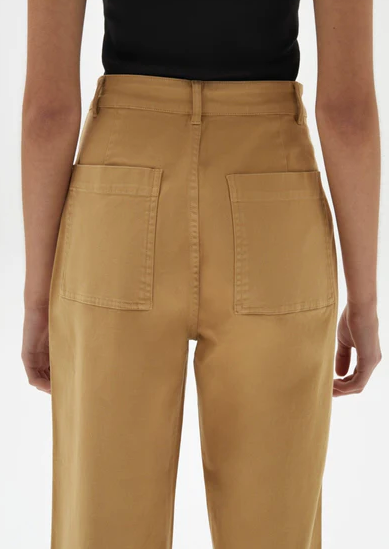 Hana Twill Pant Biscuit