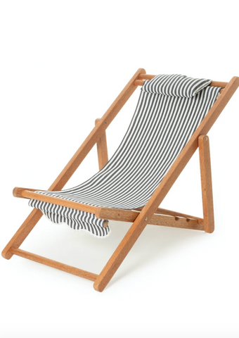 Premium Sling Chair Sand Two Stripe