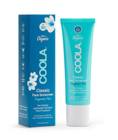 Coola Classic Face Sunscreen SPF 50 Fragrance Free 50ml