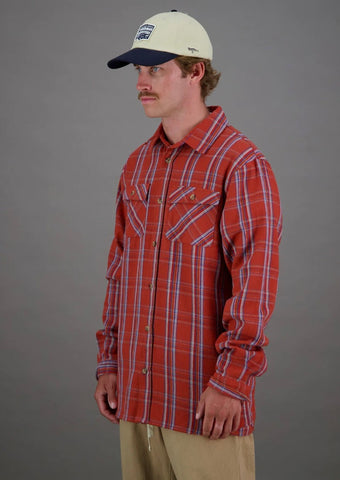 Flanagan Flannel Shirt Rust Brown