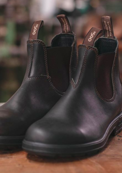 BLUNDSTONE 500 Boot Stout Brown Mens THE CORNER STORE Atamira