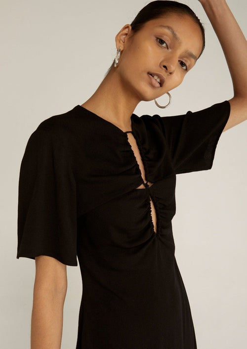 Ring Out Tee Dress Black